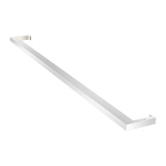 Thin-Line 3' LED Indirect Wall Bar, Bright Satin Aluminum, White Aluminum