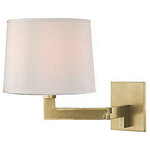 Hudson Valley Lighting - Hudson Valley Lighting 5941-AGB Fairport - One Light Wall Sconce - Sleek and Minimalist on the outside, Fairport concFairport One Light W Aged Brass White ple *UL Approved: YES Energy Star Qualified: YES ADA Certified: n/a  *Number of Lights: Lamp: 1-*Wattage:60w A19 Medium Base bulb(s) *Bulb Included:No *Bulb Type:A19 Medium Base *Finish Type:Aged Brass
