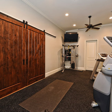 Mountain Island Lake Basement Remodel - Home Gym