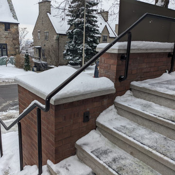 Satin Black Stair Railing