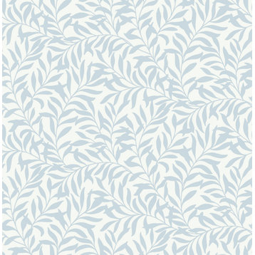 Blue Wisley Peel & Stick Wallpaper, Bolt