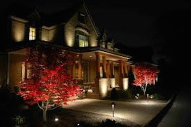 Photo of a large full sun stone landscaping in Boston.
