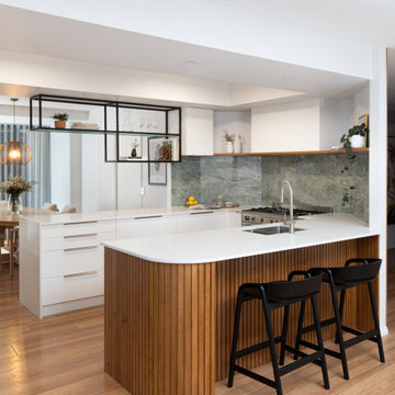 Contemporary kitchen  |  Timber tones