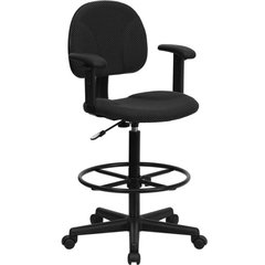 Office Star Economical Chair with Chrome Teardrop Footrest