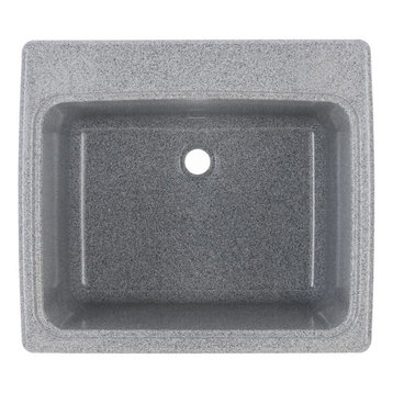 Swan 22x25x13.5625 Solid Surface Utility Sink, Gray Granite