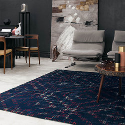 Bloome Rugs 58505 in Purple by Ted Baker - Rugs