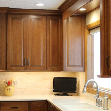 Davenport Iowa- Kitchen Remodel With Wall Removed and Large Island Installed.