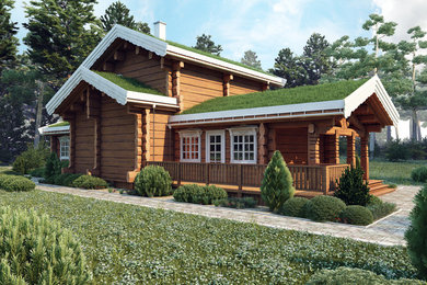 Norwegian style log home "Borinka" (180m2). Cost: 64 000 euros