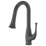 ZLINE Kitchen and Bath - ZLINE Shakespeare Kitchen Faucet in Matte Black (SHK-KF-MB) - Experience ZLINE Attainable Luxury with industry-leading kitchen and bath products that provide an elevated luxury experience, all designed in Lake Tahoe, USA. The ZLINE Shakespeare Kitchen Faucet in Electric Matte Black (SHK-KF-MB) is manufactured with the highest quality materials on the market. ZLINE faucets feature ceramic disc cartridge technology. Ceramic disc faucets offer precise, ergonomic control making them easy to use and ADA compliant. This contemporary, European technology is quickly becoming the industry standard due to it being durable and longer-lasting than other valve varieties on the market. We have focused on designing each faucet to be functionally efficient while offering a sleek design, making it a beautiful addition to any kitchen. While aesthetically pleasing, this faucet offers a hassle-free washing experience, with 360 degree rotation and a spring loaded pressure adjusting spray wand. At 2.2 gal per minute this faucet provides the perfect amount of flexibility and water pressure to save you time. Our cutting edge lock in technology will keep your spray wand docked and in place when not in use. ZLINE delivers the most efficient, hassle free kitchen faucet with a lifetime warranty, giving you peace of mind. The Shakespeare kitchen faucet SHK-KF-MB ships next business day when in stock.