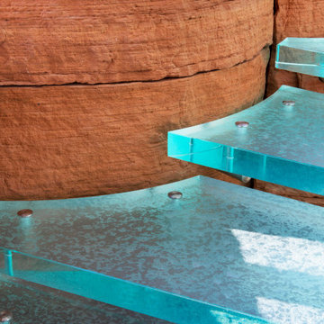 Impressive glass stair treads - ARIZONA, USA