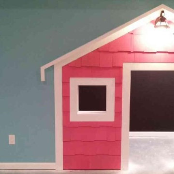 Kids Club House under basement stairs