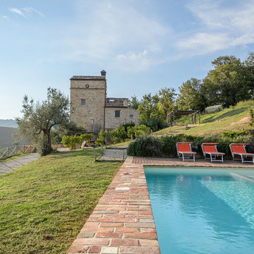 the watch tower in Montedinove, Le Marche