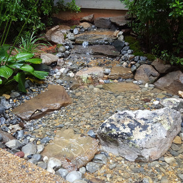 Natural Waterfall, Stream, and Fish Pond