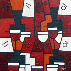 Wine Party - SOLD - Paintings