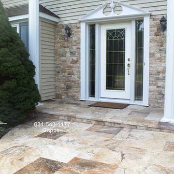 Front Door Walkway and Wall Veneer Installation, Hauppauge NY 11788, by Gappsi