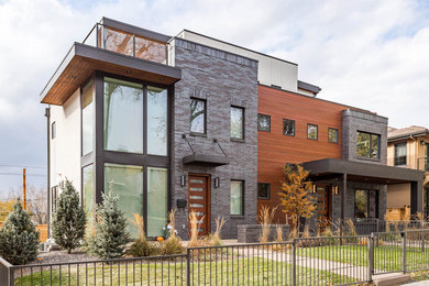 Inspiration for a modern exterior home remodel in Denver
