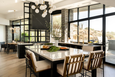 Inspiration for a contemporary dining room in Phoenix.