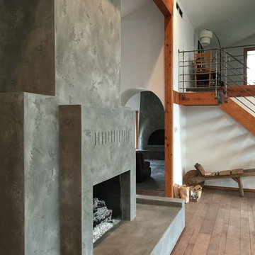 Italian Lime Plaster Fireplace
