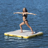 8-FT Inflatable White and Yellow Private Solstice Drop Stitch Lake Dock