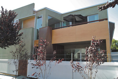Example of a minimalist exterior home design in Los Angeles