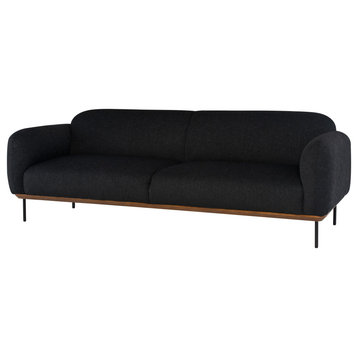 Benson Triple Seat Sofa, Activated Charcoal