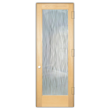 Interior Prehung Door or Interior Slab Door - Water Trails - Maple - 30" x...