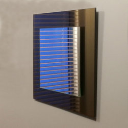 Clear on Bronze Accent Mirror - Wall Mirrors