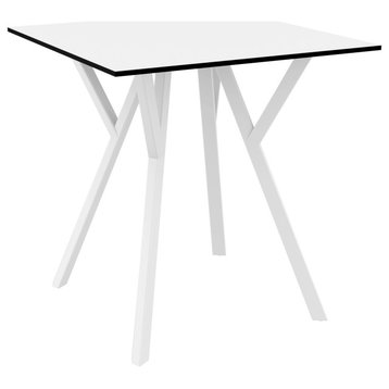 Max Square Table 27.5" White