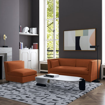 Casa Mod: Mercer Sofa in Box Weave Linen