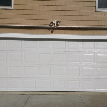 White Sectional Overhead Garage Door