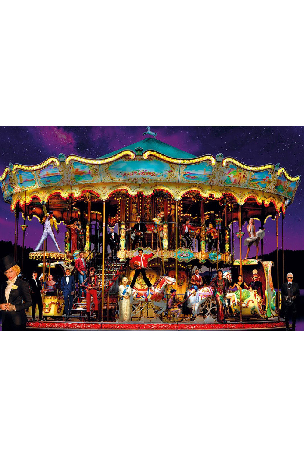 Multicolored Carousel Photographic Artwork | Andrew Martin Starry Night ...