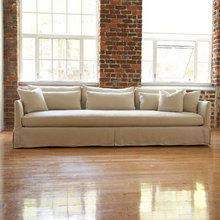 Sofa with one pillow