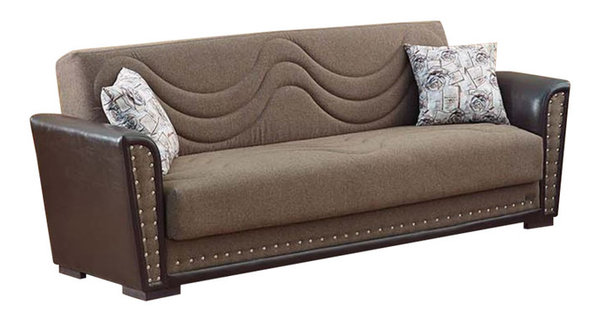 Empire Furniture Usa Toronto Sofa Sleeper Bed Dark Brown Nailhead Empire Furniture Usa Toronto Sofa Sleeper Bed Dark Brown Nailhead Trim