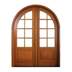 Arch Top Mahogany Doors - Front Doors