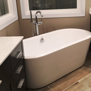 Contemporary bathroom remodel.