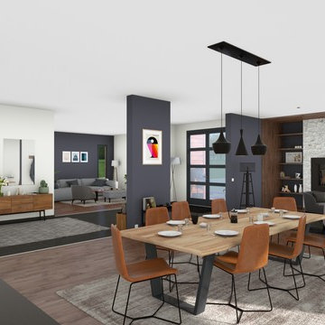 3D render - Modern living space