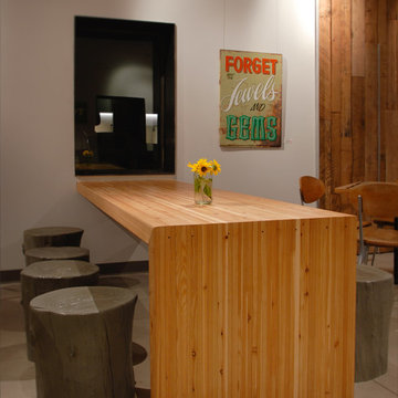 Concrete Knotty Tree Stump Stools