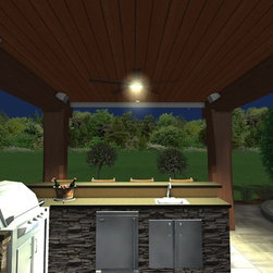 Patio - Pavilion - Fire Pit - Bar - Landscape Package - Landscaping Stones And Pavers