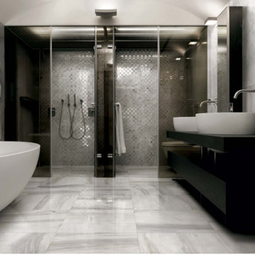 Bathroom Floor - Florim Porcelain Tiles- Bianchi Palissandro Polished