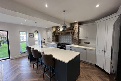 Design ideas for a contemporary kitchen in Surrey.