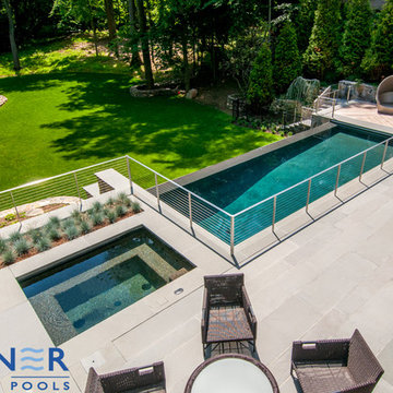 High End, Rye, NY, Gunite, Vanishing Edge, Swimming Pool and Hydrotherapy Spa