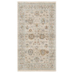 Nourison - Nourison Traditional Home 2'6" x 4'6" Ivory Beige Vintage Indoor Area Rug - Create a relaxing retreat in your home with this vintage-inspired rug from the Traditional Home Collection. A soft palette of neutral ivory and beige enlivens the traditional Persian design, which is artfully faded for an heirloom look. The machine-made construction of polypropylene yarns delivers durability, limited shedding, and low maintenance. Finished with fringe edges that complete the look.
