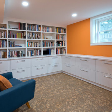 Colorful Basement and Spa Room in Petworth