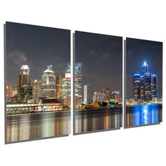 Louisville, Kentucky at Twilight Skyline Panoramic Art Print