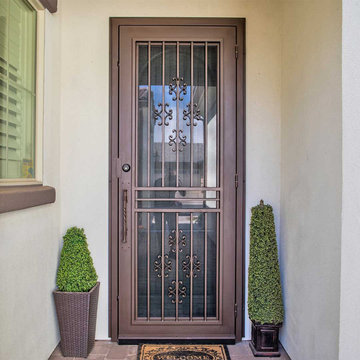 Scroll Set Iron Security Door