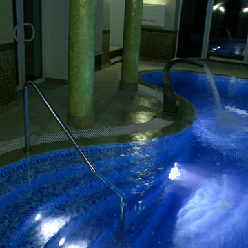 Строительство бассейна с LED подсветкой RGB