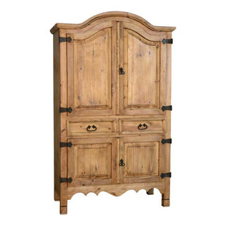 Georgia Modern Solid Wood Wardrobe Clothing Armoire Closet with 4 Drawers