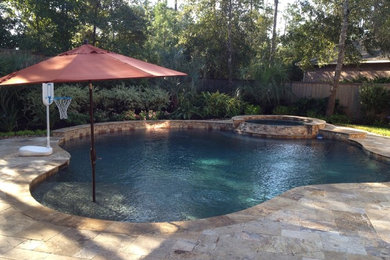 Pool - tropical pool idea in Houston