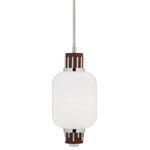 Hudson Valley Lighting - Peekskill 1 Light 24" Pendant, Polished Nickel Finish, White Glass - Features: