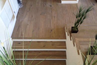 Inspiration for a contemporary staircase remodel in Orange County